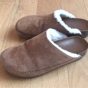 Jenni Kayne Shearling-lined Moc Clogs Mules Sz 38 / US 8